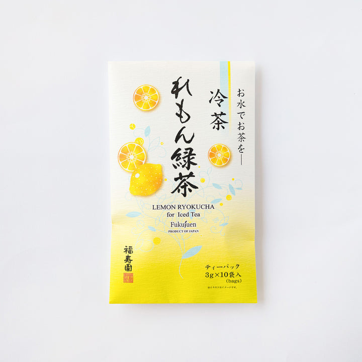 

FUKUJUEN Lemon Ryokucha Japanese Green Tea Bags For Iced Tea
