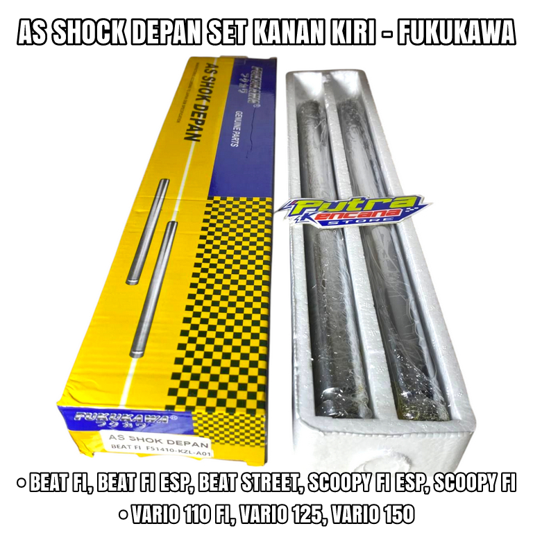 AS SHOCK DEPAN SET KANAN KIRI - BEAT FI, BEAT FI ESP, STREET, SCOOPY FI, VARIO 110 FI, VARIO 125, VA