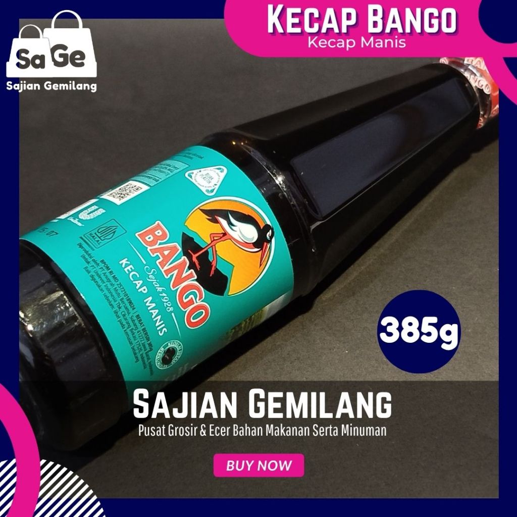 

[TURUN HARGA] Kecap Manis Bango 385g – Botol Ekonomis – Grosir Sajian Gemilang