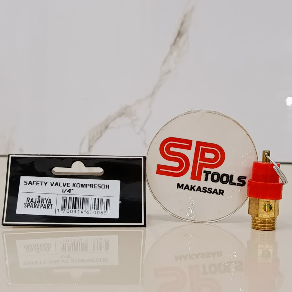 OTOMATIS KOMPRESOR / COMPRESOR / OTOMATIS PENGAMAN TEKANAN ANGIN SAFETY VALVE KOMPRESSOR 1/4" 1/4 IN
