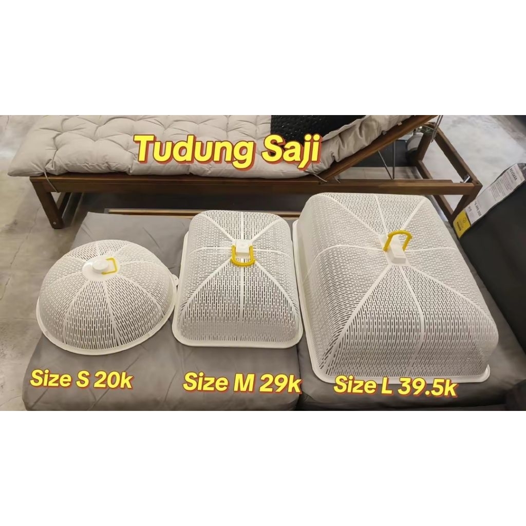 Jastip Tudung saji IKEA Shinpo kotak warna putih size L / M