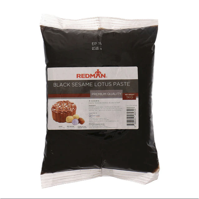 

Redman Mooncake Fillings Black Sesame Lotus Paste isian mooncake pasta biji teratai