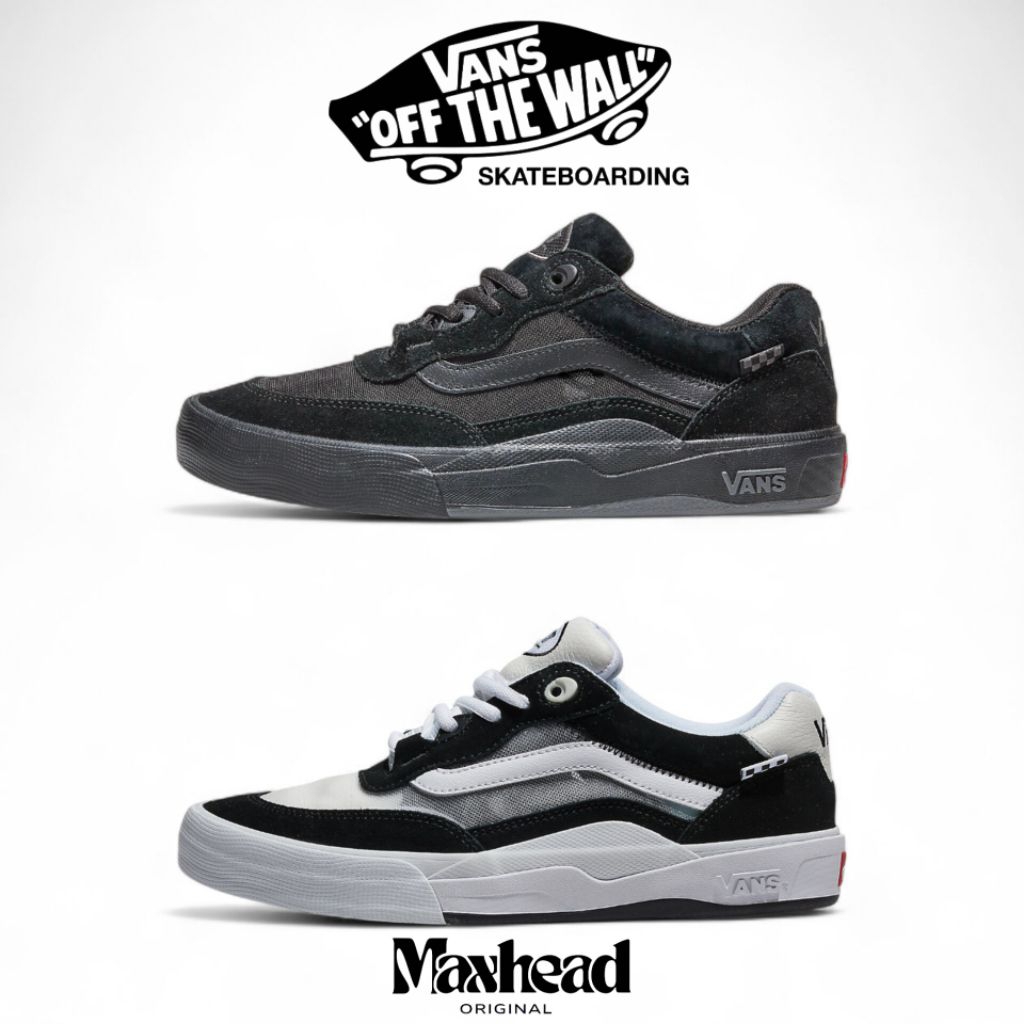 Vans Wayvee Skateboarding Fullblack & Black White Original 100%