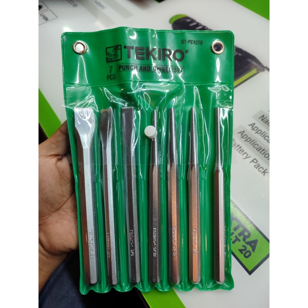 

tekiro pahat set 7 pcs / punch & chisel