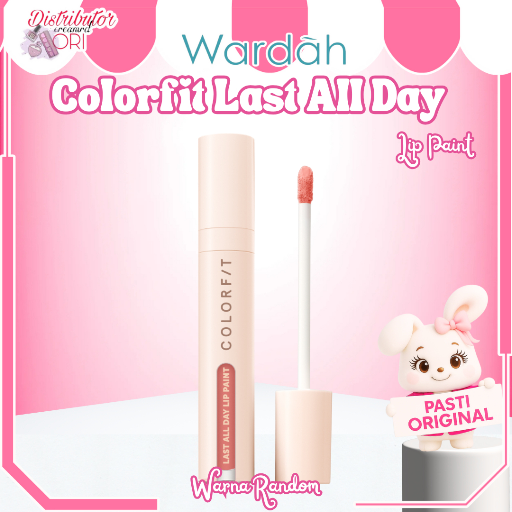 WARDAH Colorfit Last All Day Lip Paint | Lipstick Cair Wrdah Matte Long Lasting | RANDOM VARIAN