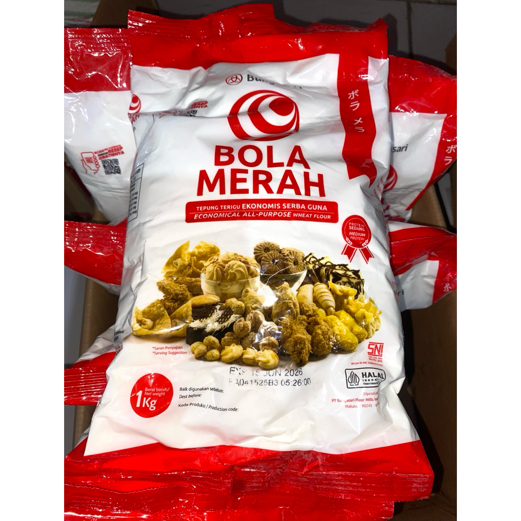 

Tepung Terigu Bola Merah 1Kg