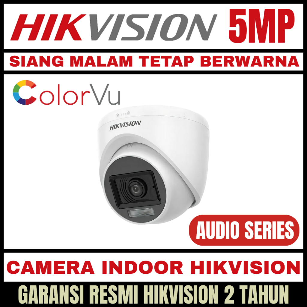 CAMERA CCTV HIKVISION 5MP COLORVU INDOOR KAMERA COLORVU CCTV