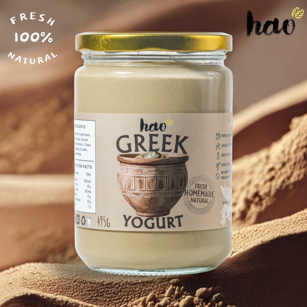 

Hao Greek Yogurt HOJICHA (Live Active Probiotics Yoghurt)