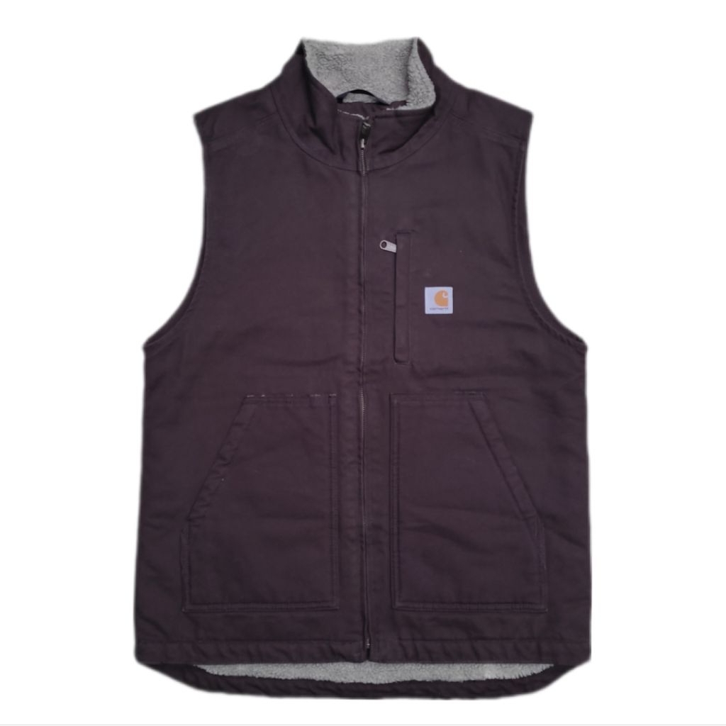 vest sherpa carhartt dark brown second