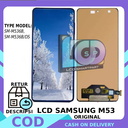LCD TOUCHSCREEN SAMSUNG GALAXY M53 ORIGINAL FULLSET GARANSI GRATIS LEM/OBENG