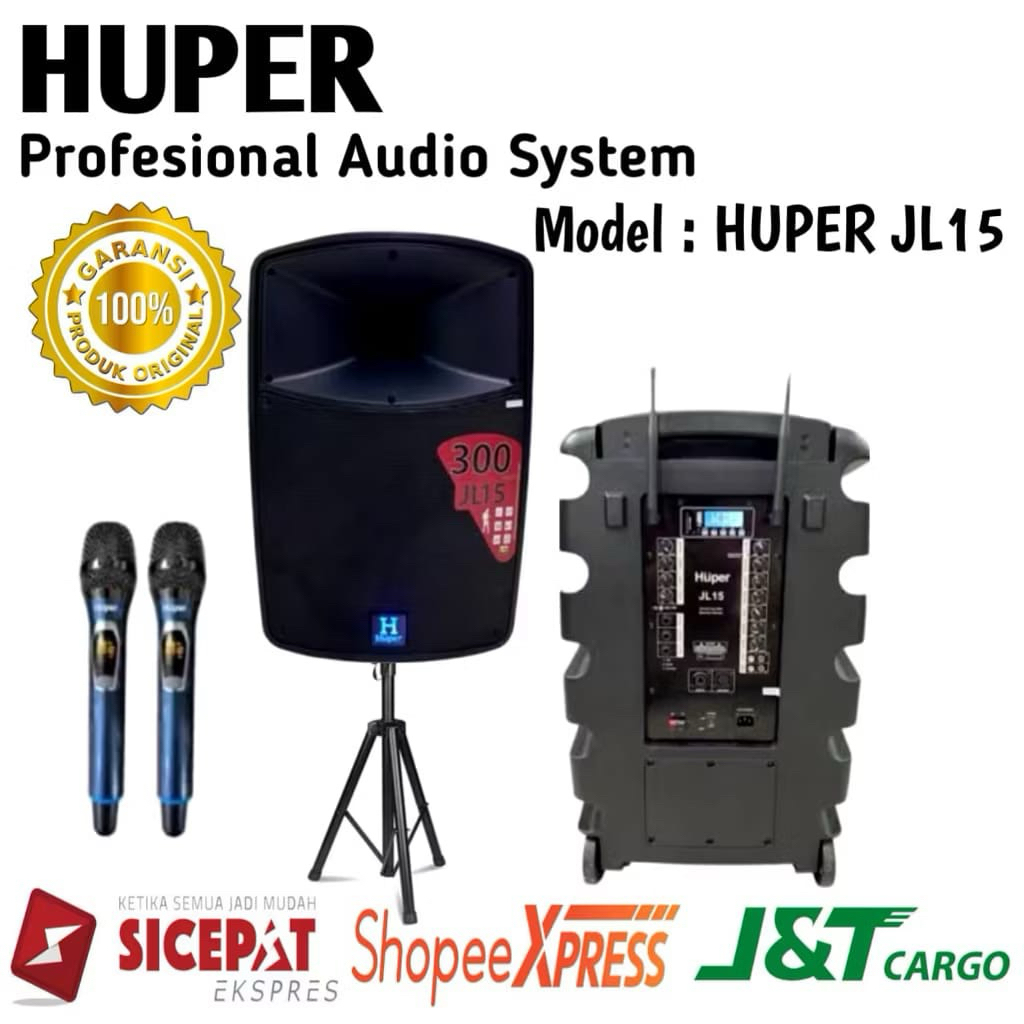 Speaker Portable Huper Jl15 Original Speaker Portable Huper 15inch