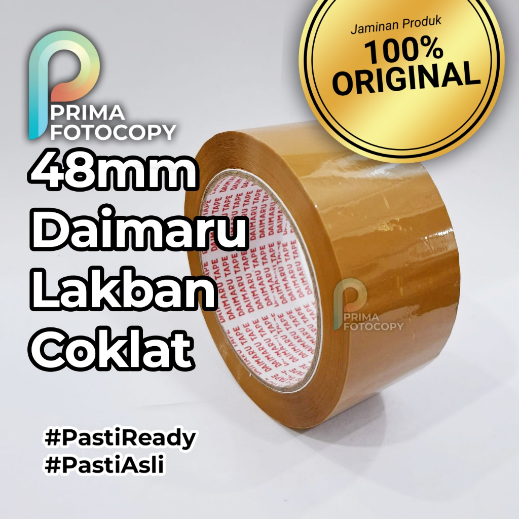 

Lakban Coklat Cokelat Daimaru 2 In | 48mm x 90 Yard | Bungkus Paket Kardus multifungsi