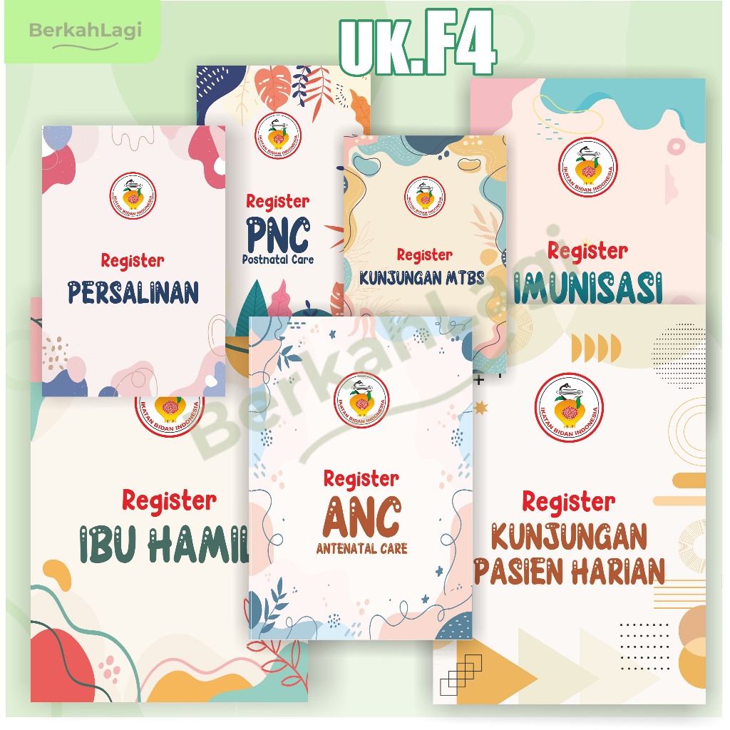 

Buku Register kebidanan ukuran F4, register harian bidan, lembar keterangan bidan, buku administrasi kebidananan