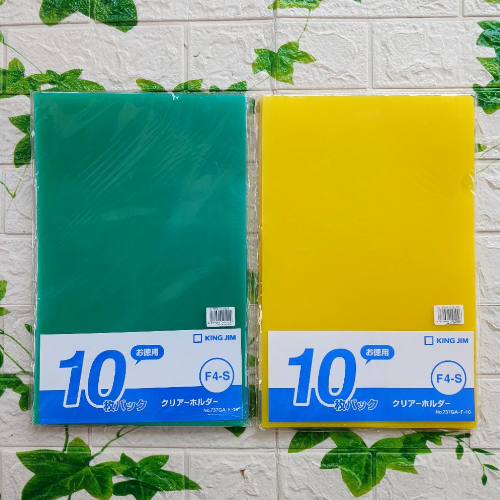 

KING JIM 737GA F-10 L Map Holder File Kingjim Ukuran F4 isi 10pcs