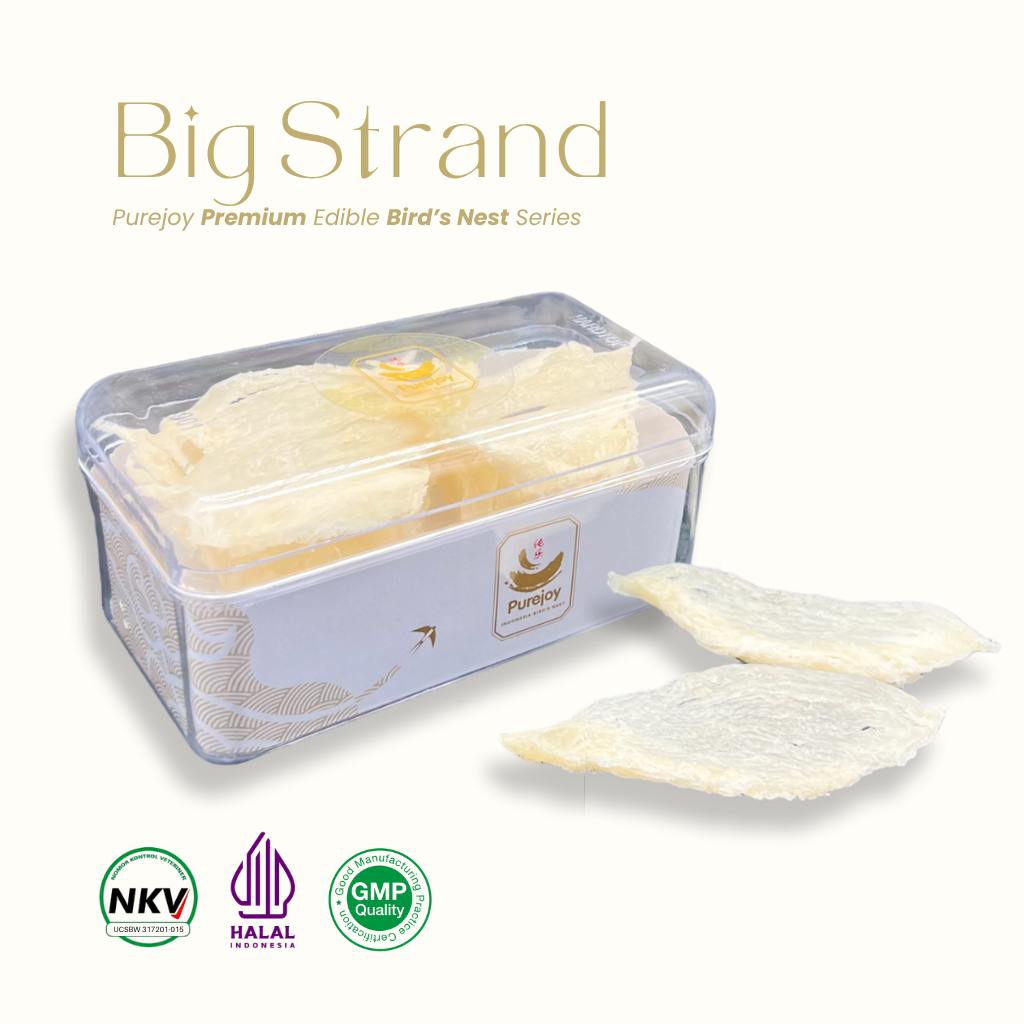

Purejoy Premium Big Strands Edible Bird's Nest Series - 50gr