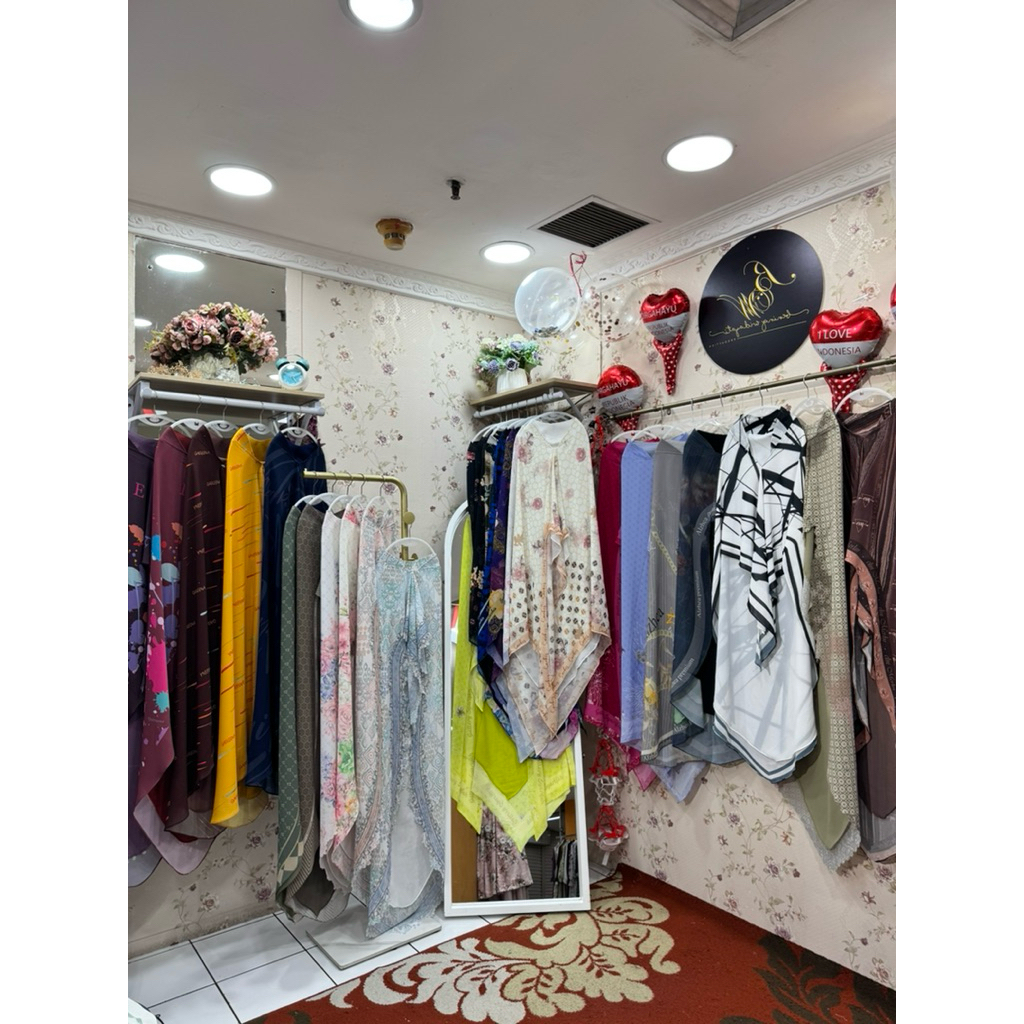 Khimar Syari Printing Cantik Allbrand beningwidayati
