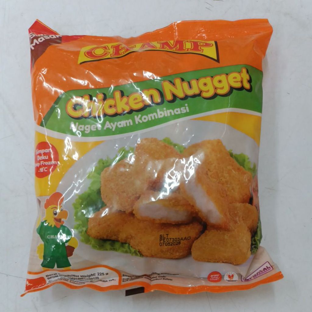 

Champ chicken nugget 225 gr nugget champ 225 hr