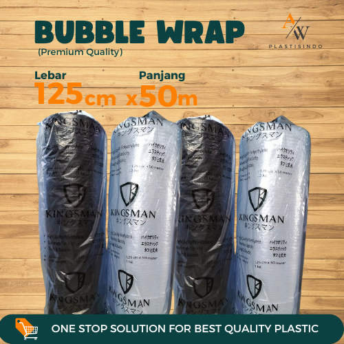 

Bubble Wrap Roll Bening / Hitam 125cm x 50m – Plastik Gelembung Packing