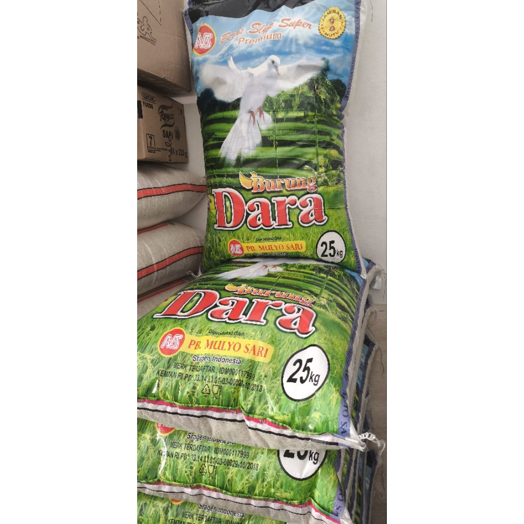 

BERAS BURUNG DARA 25 KG