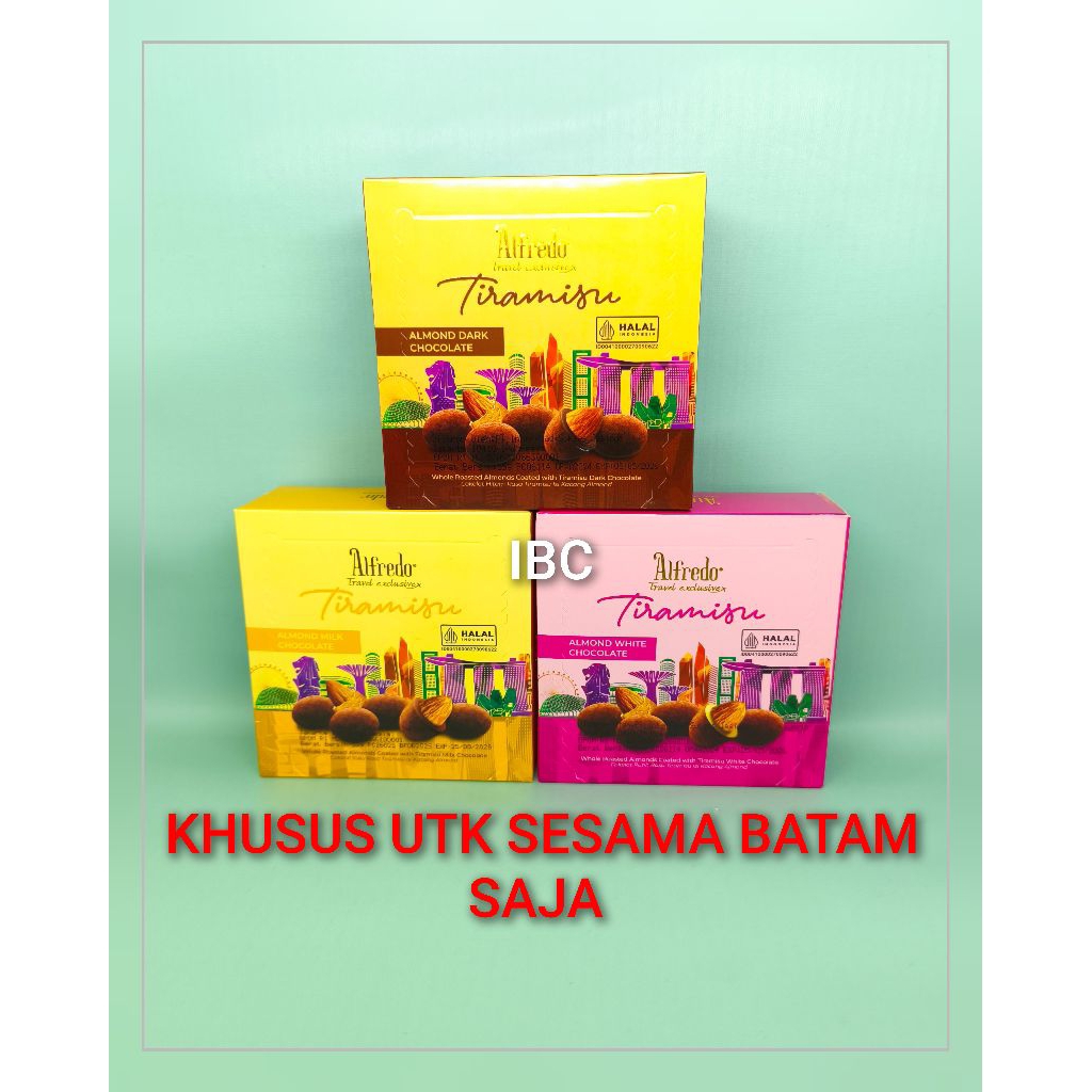 

Alfredo Exclusive Tiramisu Almond Chocolate 55 gram