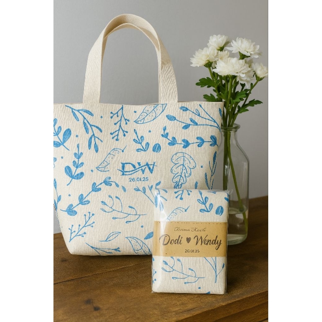 Tas souvenir/ Souvenir/ Tas souvenir pernikahan/ Sovenir/ Sovenir nikah / Tote bag / Totebag canvas/