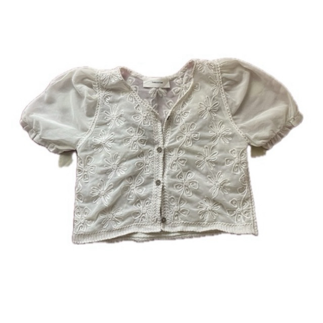 cropped white blazer