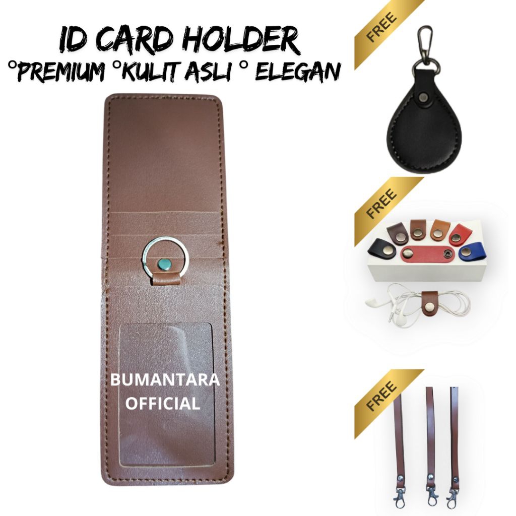 

Cardholder Kulit Premium – Tempat Kartu – ID Card Premium – Nametag Kulit – 10 Slot – BUMANTARA OFFICIAL
