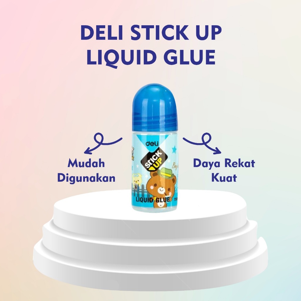 

DELI LIQUID GLUE E7301A/Lem Cair DELI Liquid Glue 35ml - E7301A/Lem Cair DELI School Glue 35ml - E7301A