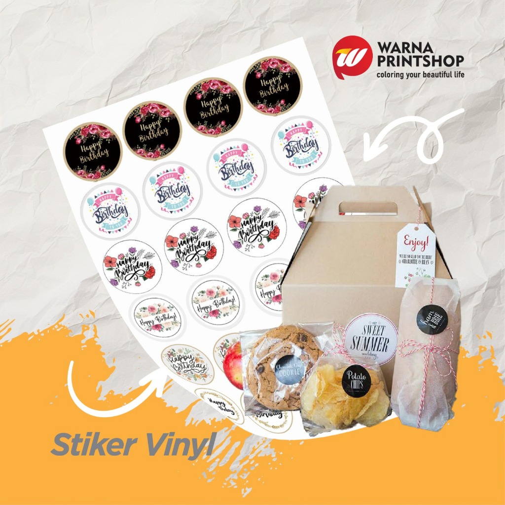 

CETAK + CUTTING STIKER VINYL ANTI AIR UK. A3+ FULL COLOR