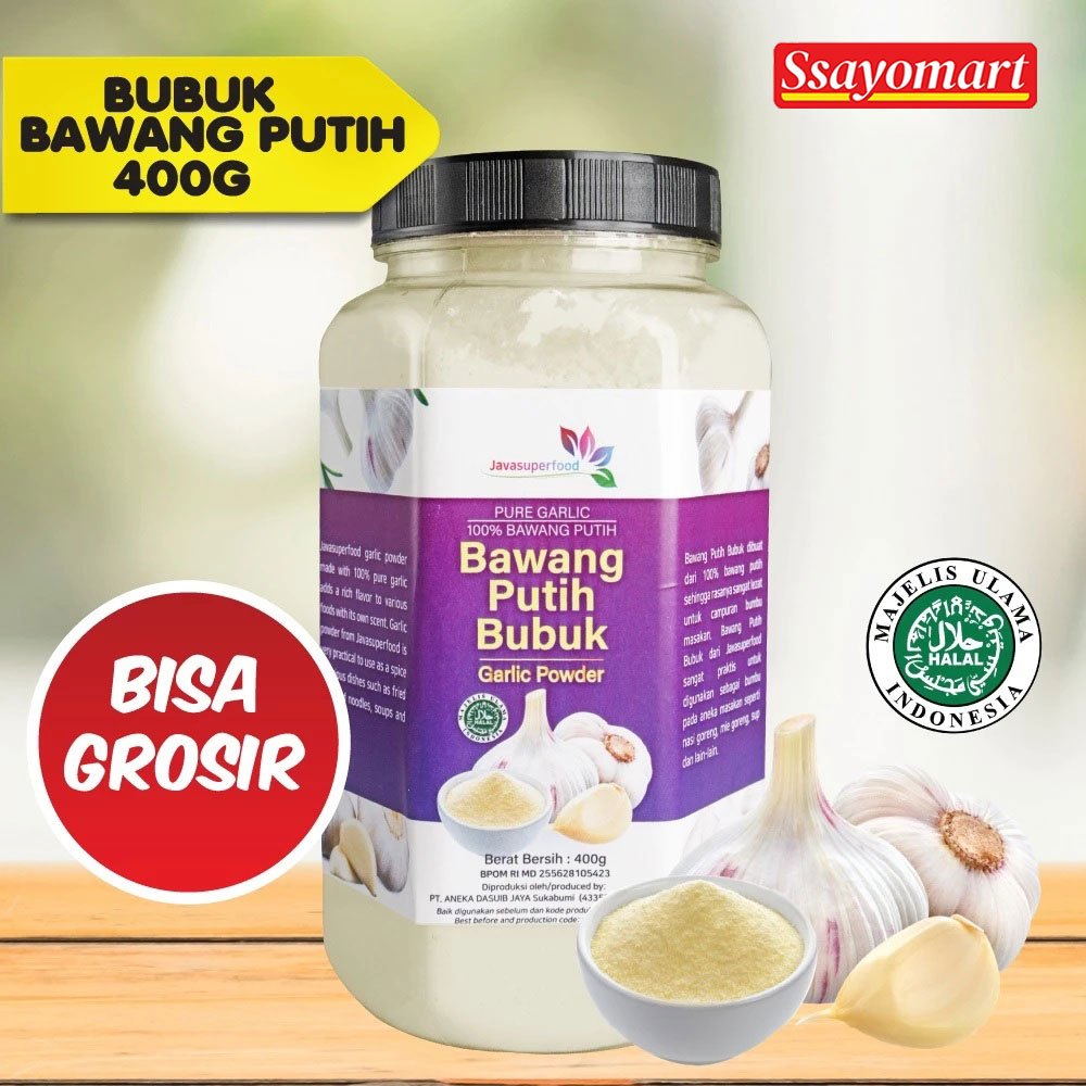 

Bawang Putih Bubuk | Garlic Powder | Bubuk Bawang Putih 400g