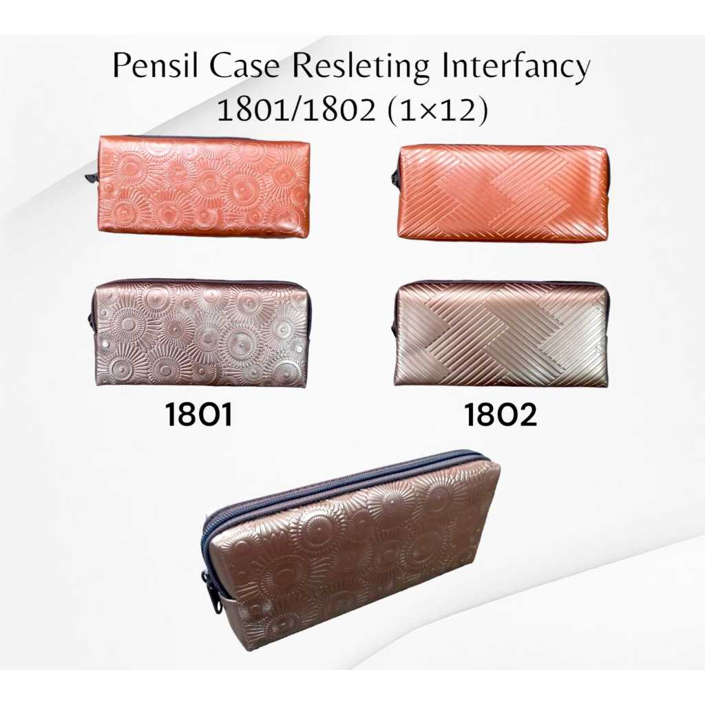 

PENSIL CASE RESLETING INTERFANCY IF -1801/1802 COKLAT/ TEMPAT PENSIL MURAH