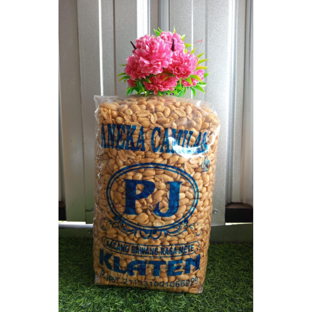 

Kacang bawang rasa mete | Kacang PJ | camilan atau snack kacang