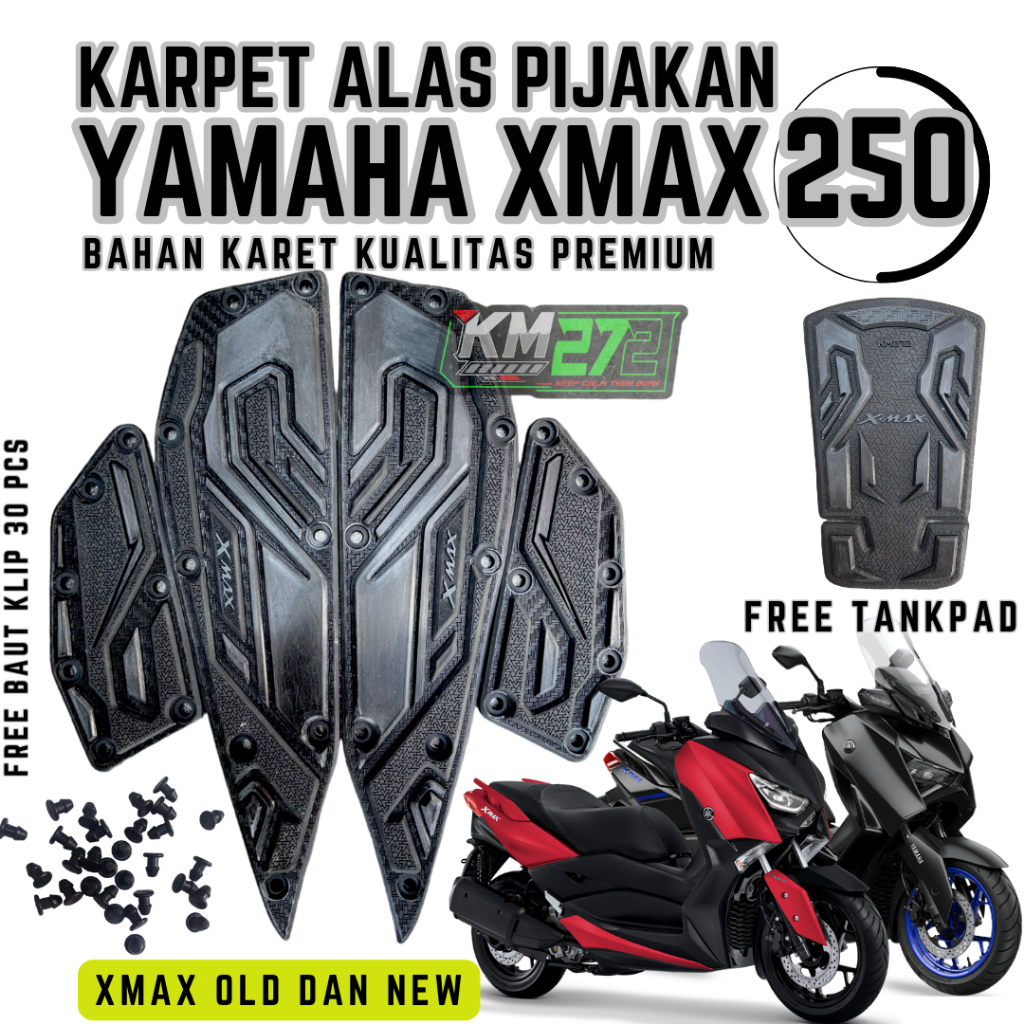 ALAS PIJAKAN KARPET MOTOR YAMAHA XMAX 250 AKSESORIS VARIASI XMAX 250