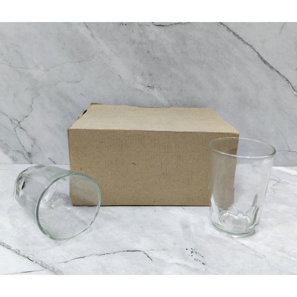 GELAS KACA SET K9T KEDAUNG ISI 6 PCS / GELAS KACA SET / GELAS KOPI / GELAS TEH - KEDAUNG