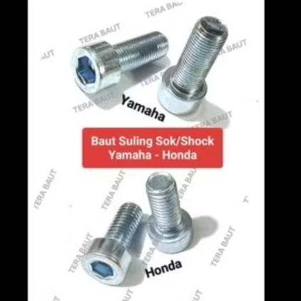 (5-25pcs) Baut Suling Tabung  Sok Shock depan Honda-YMH