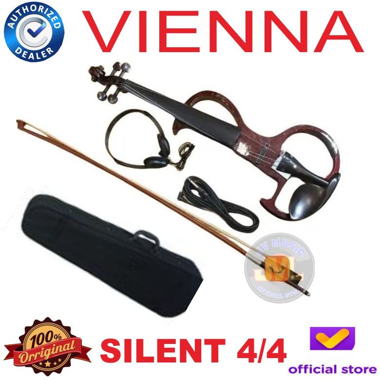 Biola Vienna Biola Elektrik 4/4 Original Violin Electric Silent
