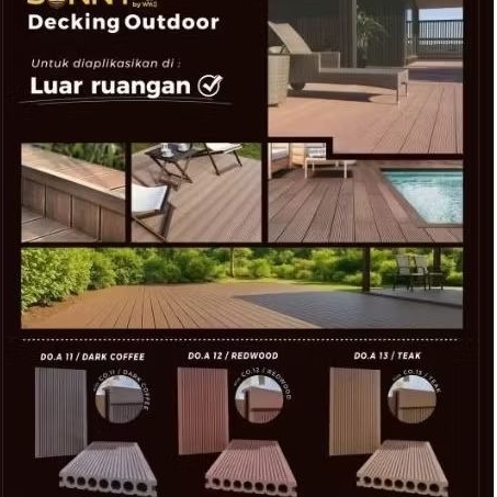 Decking Outdoor | DEKING LANTAI outdoor | decking lantai motif kayu