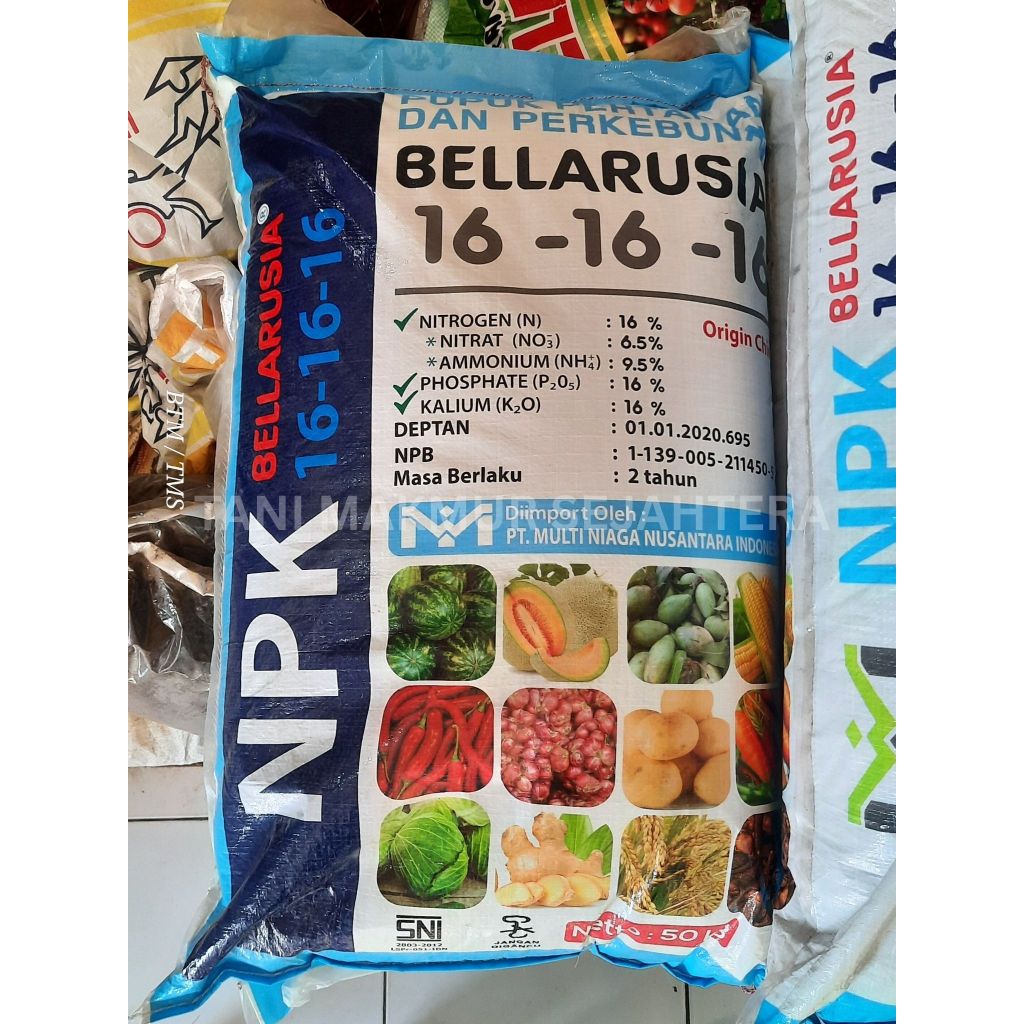 PUPUK NPK 161616 BELLARUSIA REPACK KEMASAN 1KG