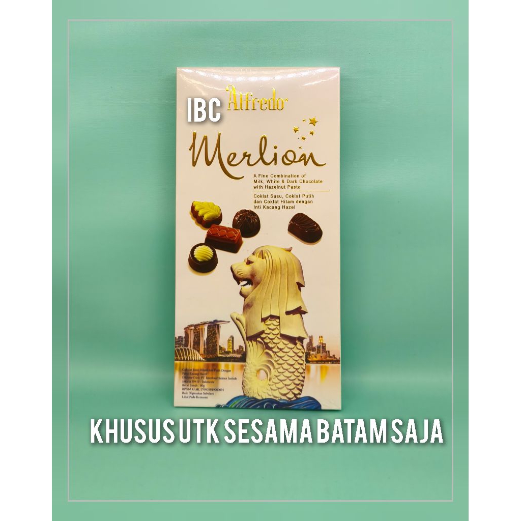 

Alfredo Merlion Chocolate 80 gram