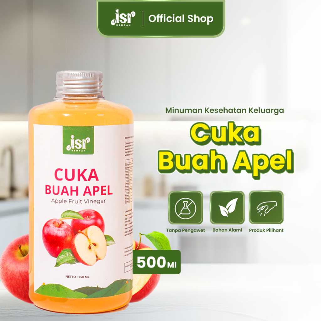 

JSR Rempah Cuka Apel Asli/Apple Cider Vinegar/Cuka Sari Apel 500 ml