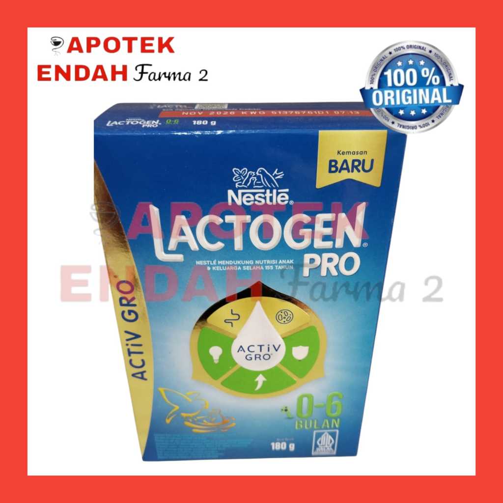 LACTOGEN ACTIV GRO 0-6 BULAN 180GR