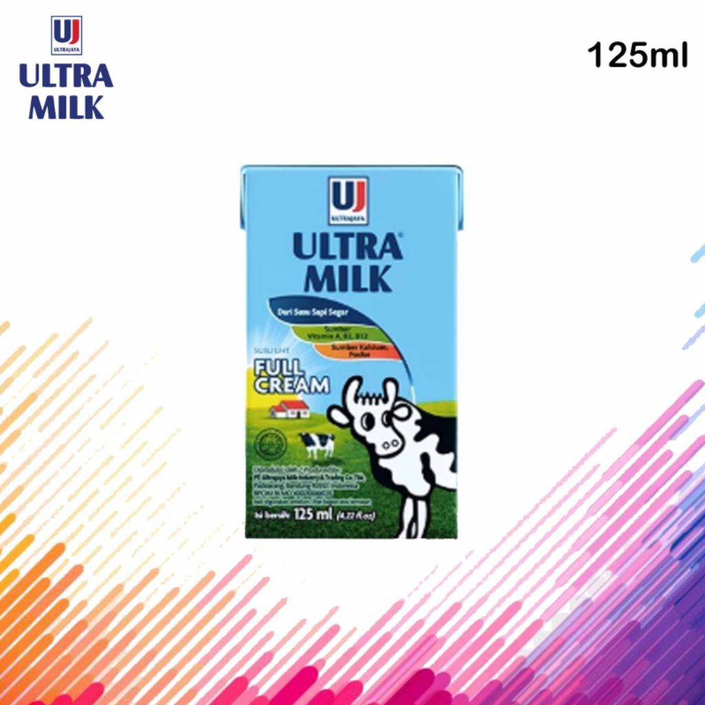

Ultra susu UHT Full Cream 125ml 1 karton (40 pcs)
