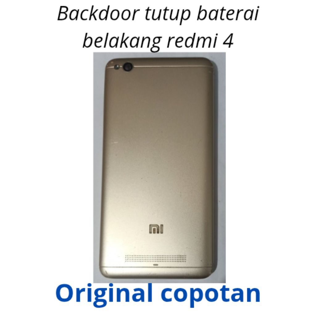 backdoor tutup belakang baterai Redmi 4a original copotan