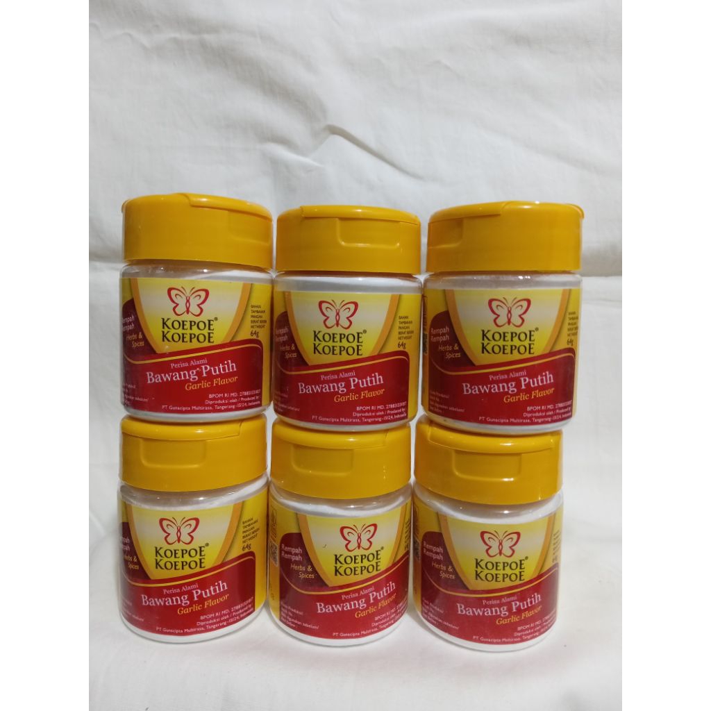 

Koepoe Koepoe Bawang Putih 64gr ( 1 pack isi 6 pcs)