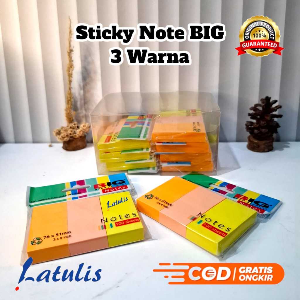 

Stick Note BIG 76 x 51 3 Warna