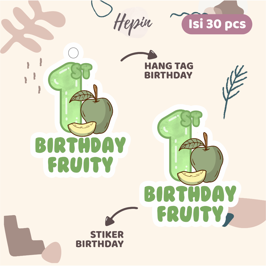 

(30pcs) cetak Hang tag & stiker ulang tahun karakter SAYUR -cute /label tag ulang tahun murah/hang tag ulang tahun/tag souvenir ulang tahun/stiker nama ualang tahun/diecut stiker&t ag