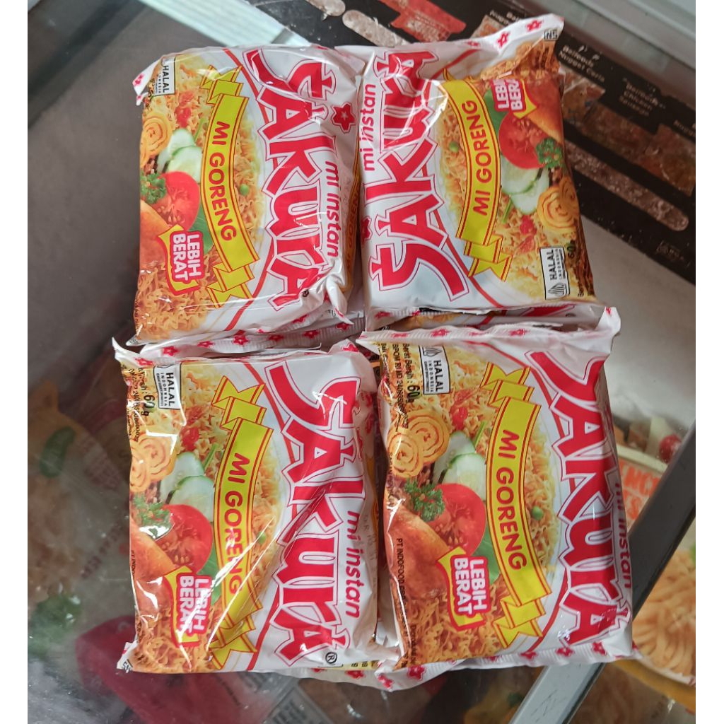 

Sakura Mie goreng Mie instan 2000grm/40 Bungkus/dus Zabir Frozen Food