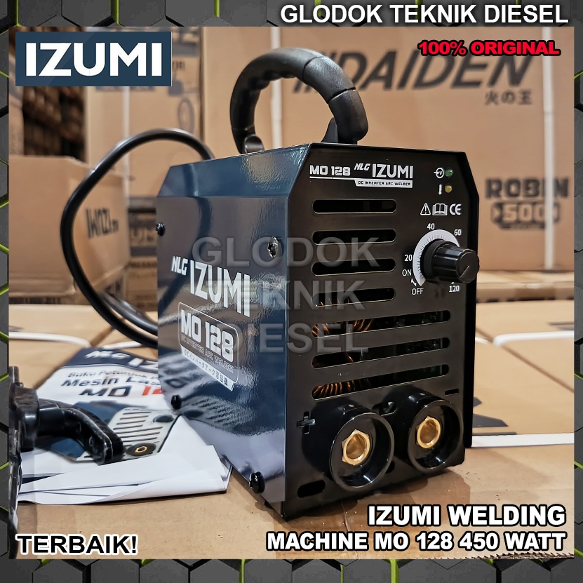 Izumi Trafo Las Listrik MO 128 Mesin Las 450 Watt MO128 Inverter Welding Machine Original Terbaik