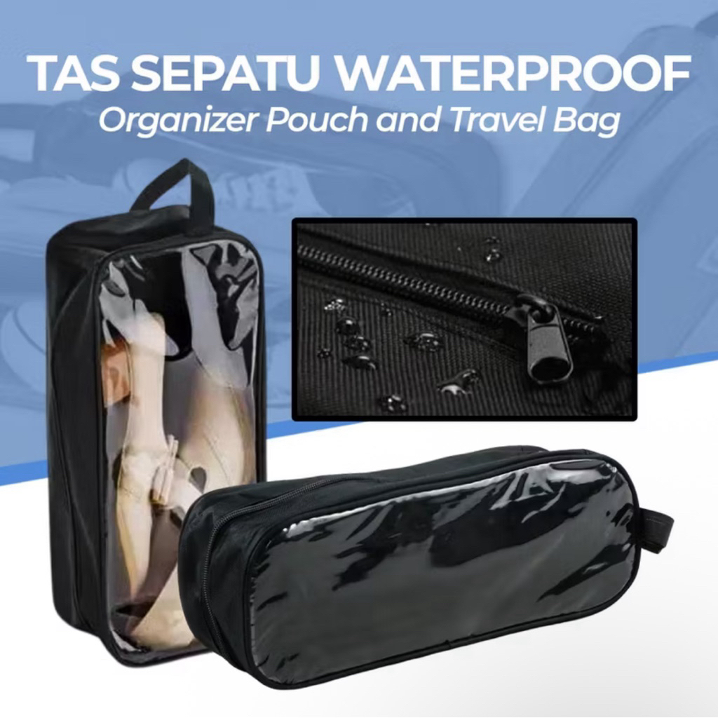 Tas Sepatu Waterproof Organizer Pouch Travel Bag Serbaguna