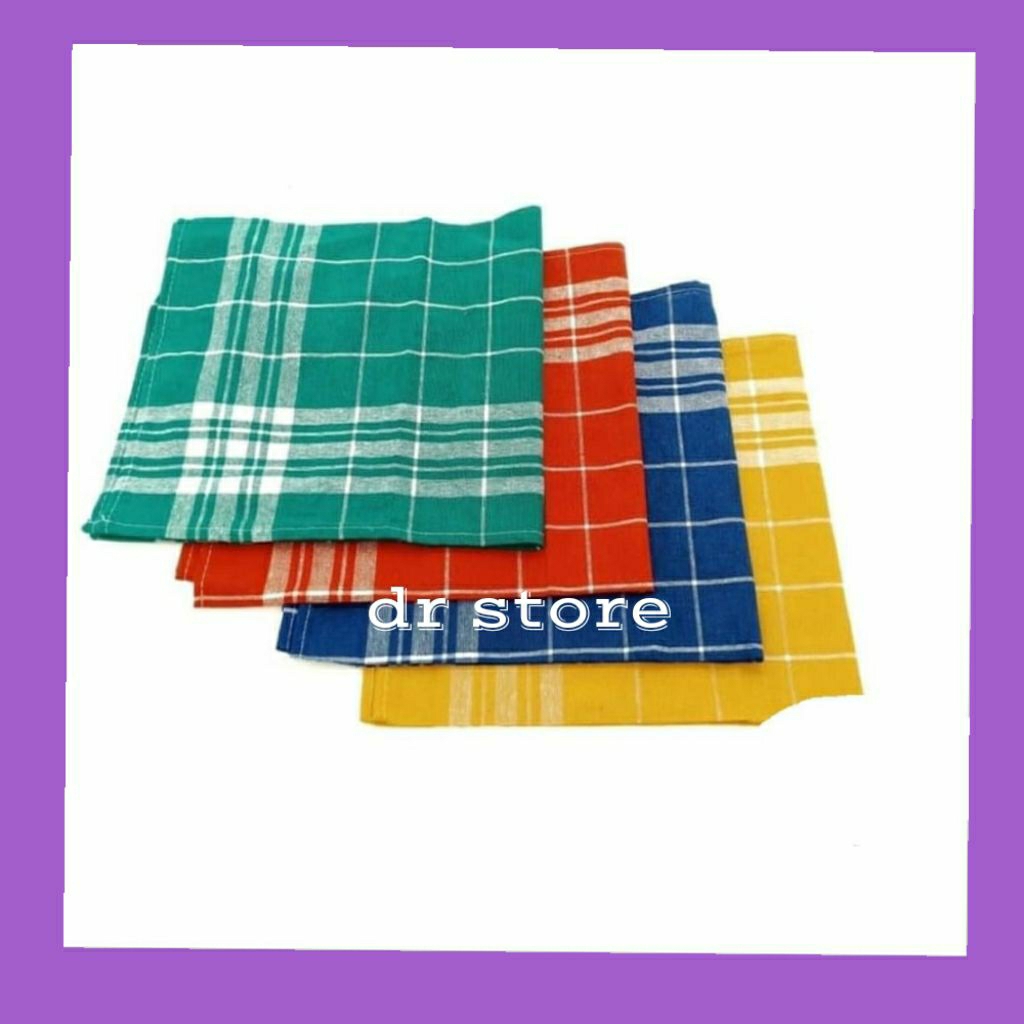 SERBET WARNA Serbet kotak jumbo serbet dapur 50x50